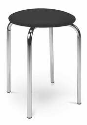 Taboret kuchenny metalowy czarny Chico