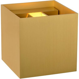 Lucide Lampa ścienna, aluminium, 3,5 W, matowe złoto/mosiądz