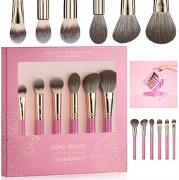 Zestaw 6 Pędzli Do Makijażu Twarzy Boho Beauty