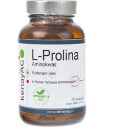 Kenay L-Prolina Aminokwas Suplement diety 60 kapsułek