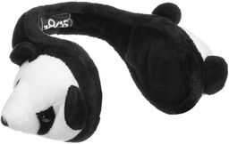 Nauszniki Plush Panda by 180s, czarny, One Size