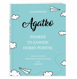 Atlas geograficzny z nadrukiem dla dziewczynki na urodziny