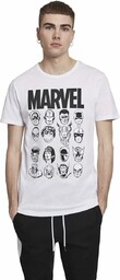 MERCHCODE Marvel Crew T-shirt męski biały biały X-L