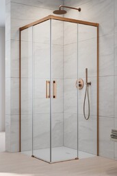 Radaway Idea Kdd Brushed Copper kabina 70x90cm szczotkowana