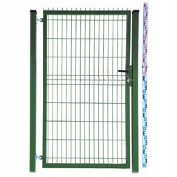 Furtka 170cm zielona Panelowa dwa Słupki RAL6005 ogrodzeniowa