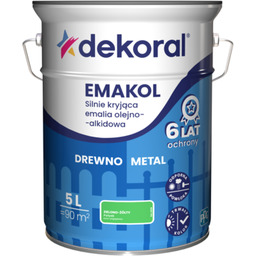 Emalia olejno-alkidowa EMAKOL Zielono-żółty 5 l Dekoral