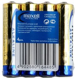 4 x bateria alkaliczna Maxell Alkaline LR03/AAA folia