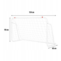 Bramka Piłkarska stalowa z siatką Nils