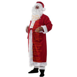 Strój płaszcz Mikołaja z polaru - komplet 6