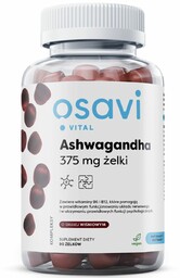 Osavi Ashwagandha 375 mg o smaku wiśniowym