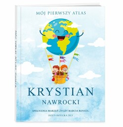 Atlas geograficzny z nadrukiem dla chłopca na Dzień