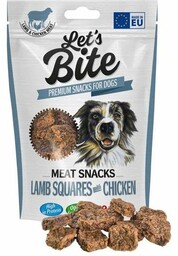 BRIT lets meat snacks 80g LAMB squares/chicken -