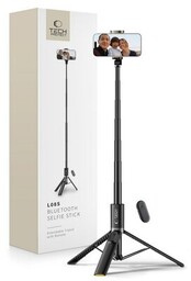TECH-PROTECT Uchwyt selfie L08S Bluetooth Tripod Czarny