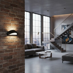 Kinkiet ceramiczny ATENA czarny SL.0874 - Sollux