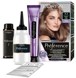 LOREAL Preference Farba do włosów 7.1 Popielaty Brąz