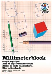 Ursus 7074000 - blok milimetrowy A3, 80 g/m