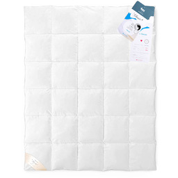 Kołdra 200 x 220 Ciepła Classic Pierze Biel