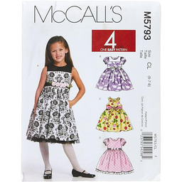 McCall''s Designs M5793 rozmiar CL 6-7-8 sukienki