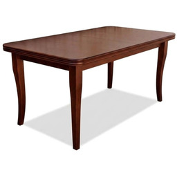 Stół rozkładany zaowalony S2 90x160/240 Fornir bukowy Czereśniowy