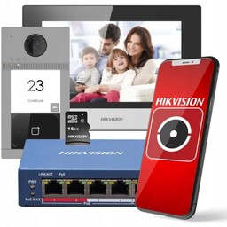 Wideodomofon Hikvision DS-KIS604-S(C) Wi-Fi PoE Rfid Monitor 7"