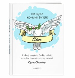 Atlas geograficzny z nadrukiem dla chłopca na komunię