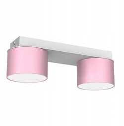 Milagro Lampa sufitowa Dixie Pink/White 2xGX53 Lampa sufitowa