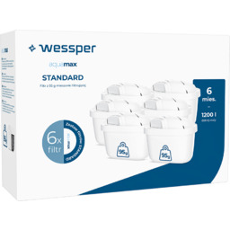 Wessper AquaMax, wkład filtrujący do dzbanków, 6 sztuk