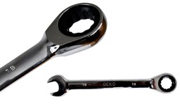 Klucz płasko oczkowy z grzechotką 10mm grzechotka