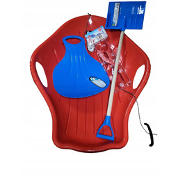 muszla zjazdowa Zestaw 4w1 jabłuszko ślizg śniżkomat łopata