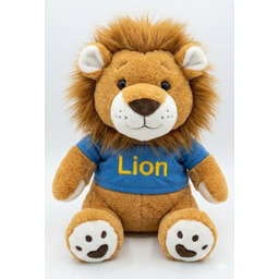 PLUSZOWA PRZYTULANKA LEW W KOSZULCE NIEBIESKIEJ DLA DZIECI