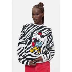 Desigual Sweter z nadrukiem Mickey