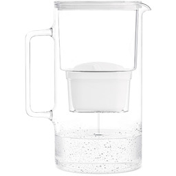 Wessper D2 Borosilicate AquaMax, szklany dzbanek filtrujący, biały,
