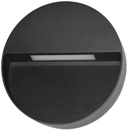 Kinkiet zewnętrzny LED czarny okrągły OWL-4153-4K z serii