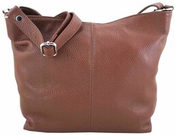 Listonoszka damska skórzana - Barberini''s - Brązowa