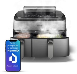 PHILIPS Air Fryer Frytkownica beztłuszczowa Ovi Dual Basket
