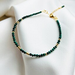 Pakamera Bransoletka MALACHIT , zielone kamienie