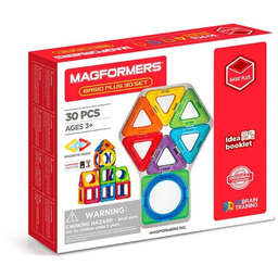 Magformers Basic Plus 30 - Magnetyczne Klocki Konstrukcyjne