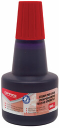 Tusz do pieczątek/stempli czerwony 30ml OFFICE PRODUCTS /18143011-04/