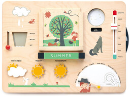 Tender Leaf Toys, zabawka edukacyjna Drewniana stacja pogodowa