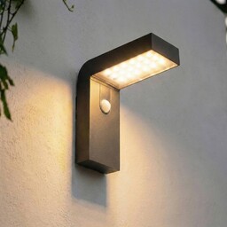 Lampa zewnętrzna z czujnikiem ruchu Aurino PRIOS, czarny,