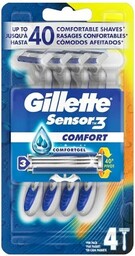 GILLETTE Sensor 3 ComfortGel maszynki do golenia 4szt.
