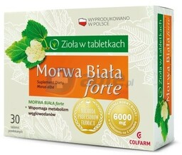 Morwa Biała Forte Zioła w tabletkach x30 tabletek