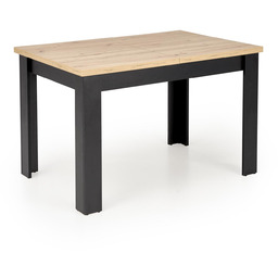 Stół rozkładany bagio dąb artisan / czarny (120-160x80