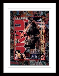 Pyramid International Plakat Godzilla z obramowaniem i czarną