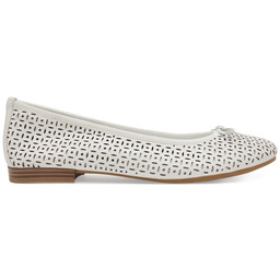 Baleriny Tamaris 1-22116-41 Biały