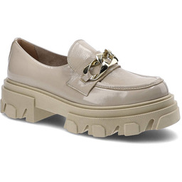 Lemar Beżowe Półbuty Damskie Stylowe Obuwie
