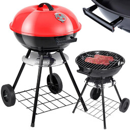 Grill Węglowy Ogrodowy Okrągły Zamykany Przenośny 40cm