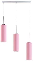 Lumes Lampa z podłużnymi kloszami na chromowanym stelażu