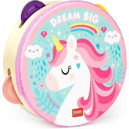 Wiązania - Tamburyn dla dzieci, z 4 grzechotki,