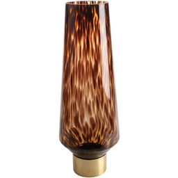 Szklany wazon Amber Rain brązowy 60 cm